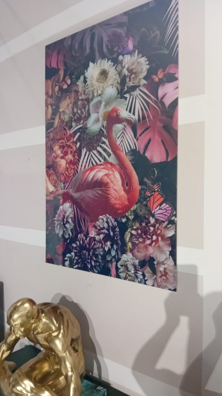 Quadro in vetro temperato Flamenco 80cm x 120 cm